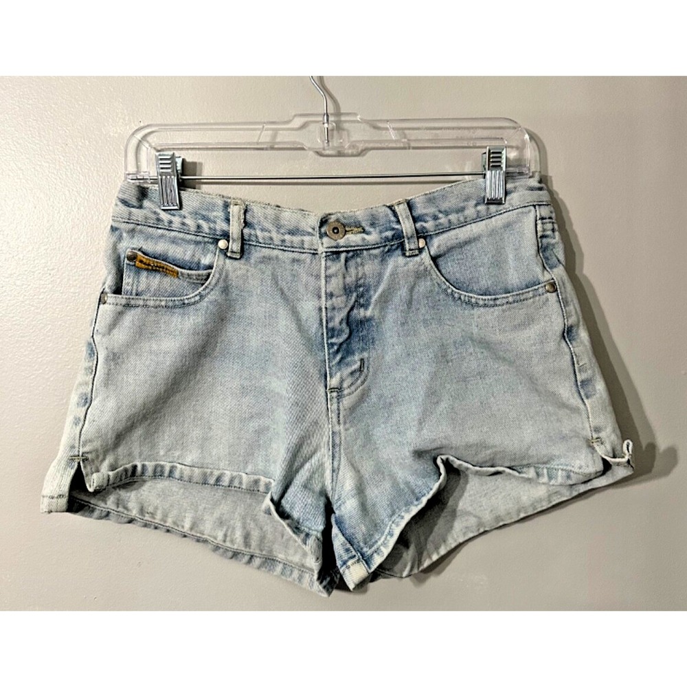 BLUE ASPHALT Woman's  Sz 9 Blue Denim Shorts Light Wash 5-Pocket 100%‎ Cotton